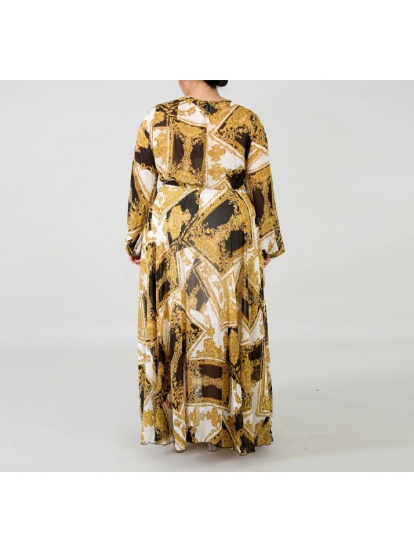 Vestito Donna Lungo Plus Taglie Grandi Woman Oversize Maxi Dress OS120013B f7